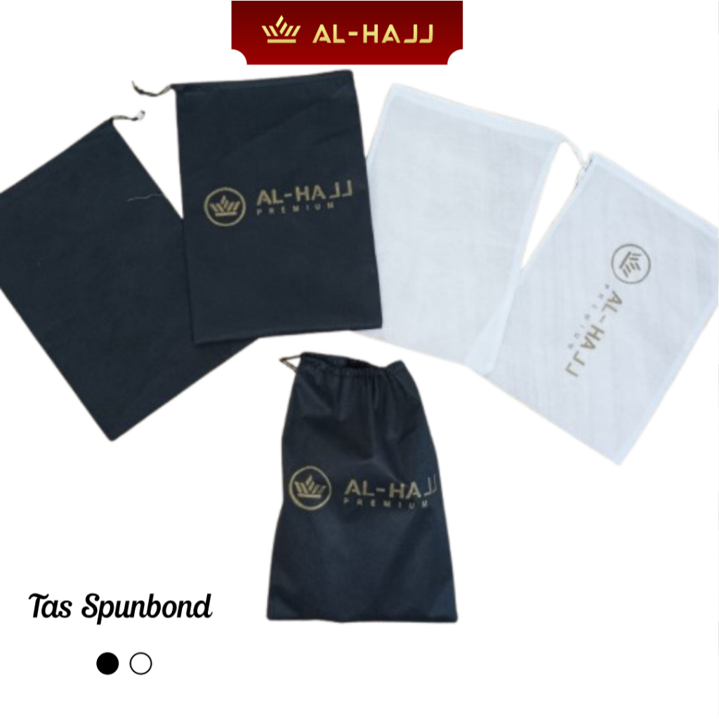 AL HAJJ Tas Spunbond Tali Serut uk 25x35cm/ kantong multifungsi