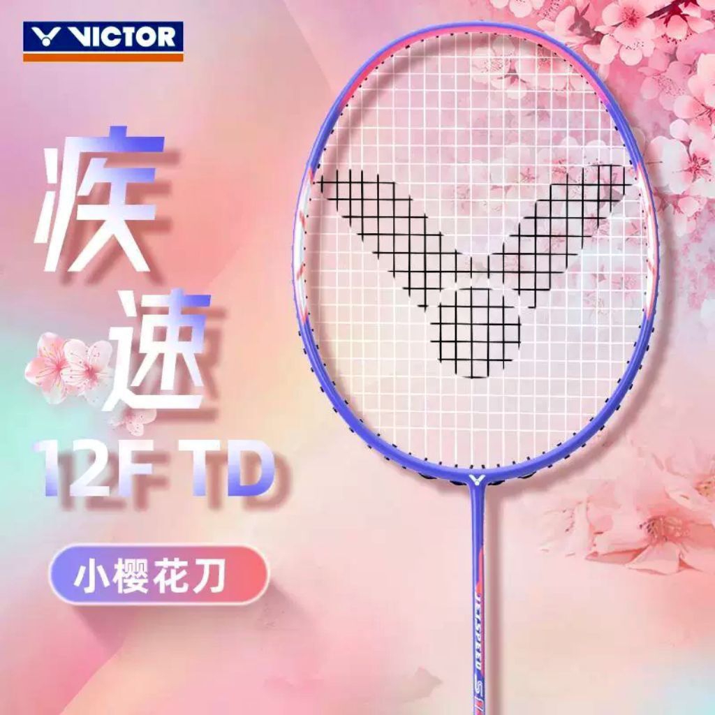 RAKET BADMINTON VICTOR JETSPEED S12 VARIASI ORIGINAL LENGKAP SIAP PAKAI