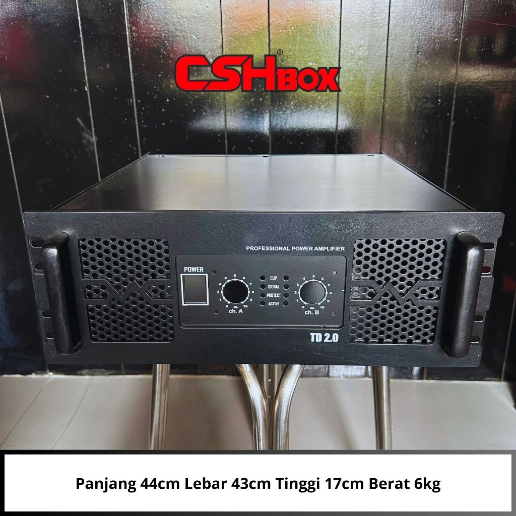 Box Power Amplifier CSH Ukuran 4u Seri TD & CA Body Panjang (box 4u) 2ch 4ch