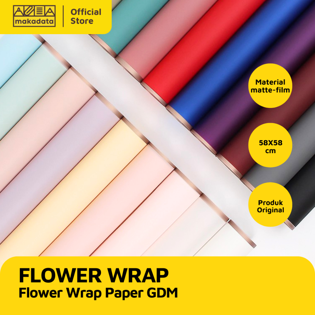 

FLOWER WRAP GDM 58X58 (1 PAK) MURAH