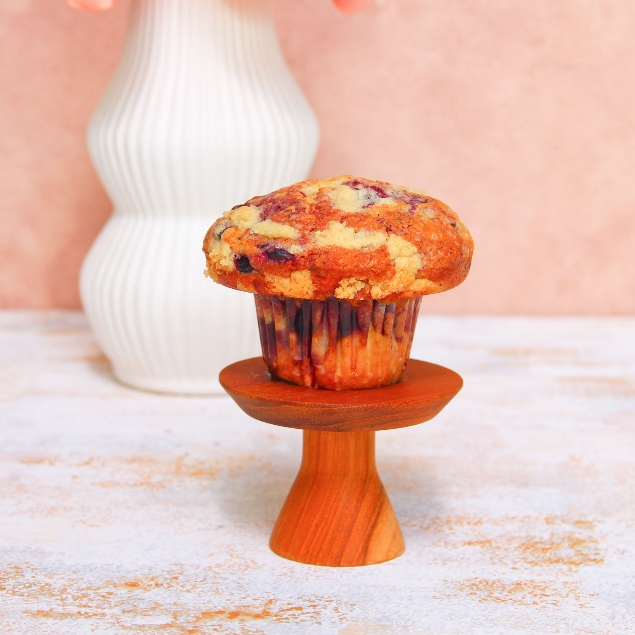 

[LOW SUGAR] Blueberry Crumble Muffin/Muffin Bluberi Rendah Gula