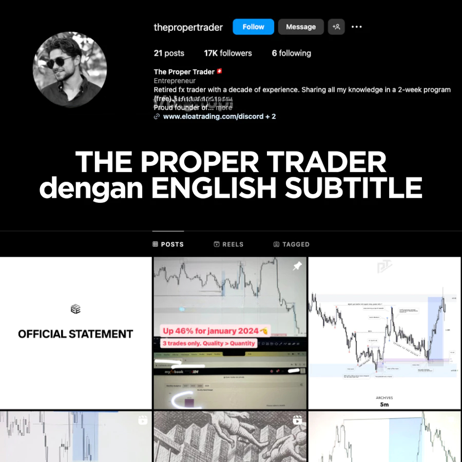 The Proper Trader Video Course – Teknik Institusi untuk Forex Trader Profesional