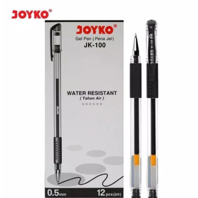

(12pc) Gel Pen Pulpen Pena Joyko JK-100 Black 0.5 mm/pen Joyko