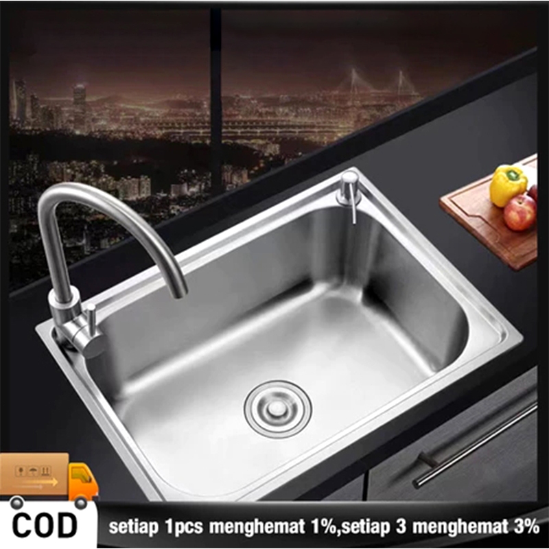 Wastafel Cuci Piring Stainless/ Sink/ Kitchen Set/ Wastafel Cuci Piring Minimalis