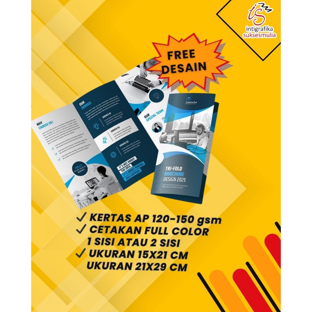 

Brosur custom cetak brosur custom lipat 2
