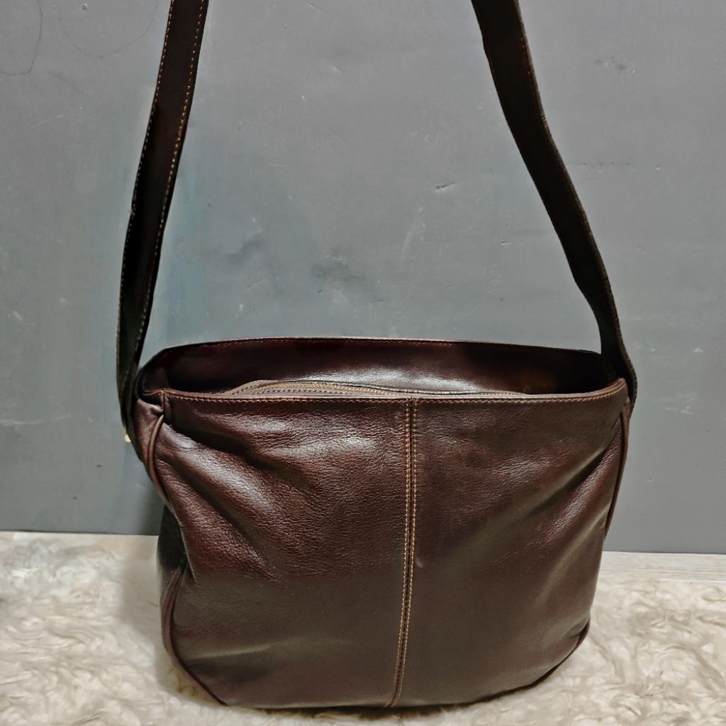 Tas Wanita Sling Bag Zeus Kulit Asli vintage Second Branded