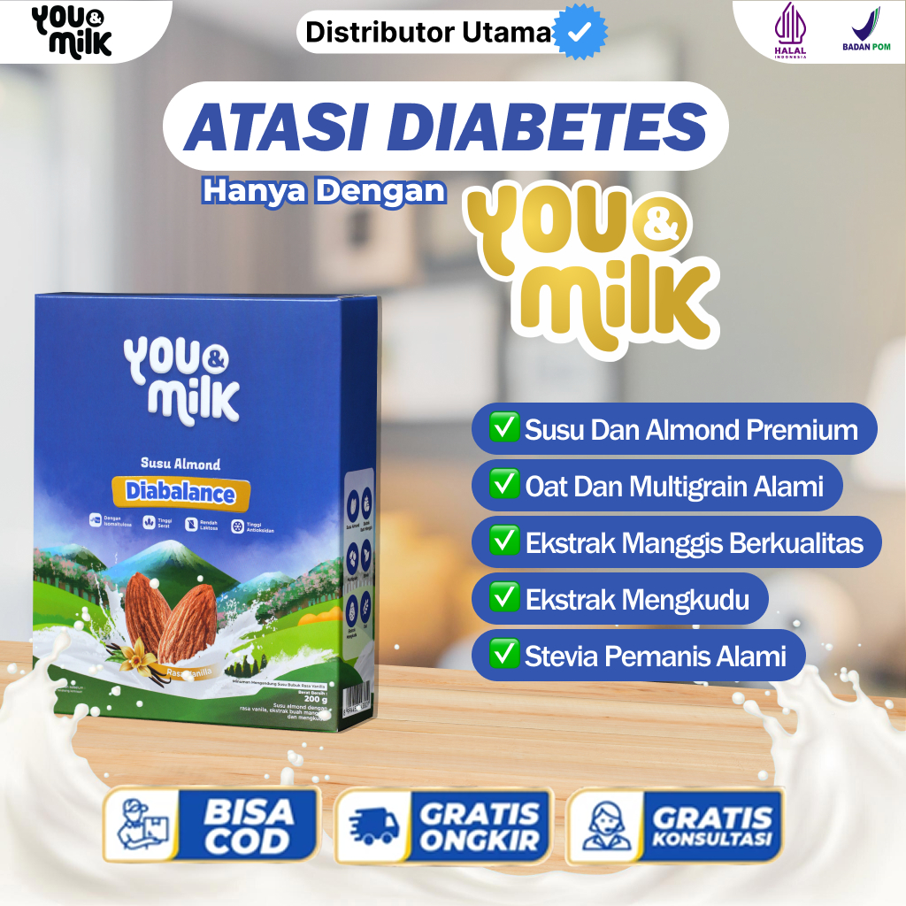 

[BEST DEAL] SUSU YOU AND MILK DIABALANCE - Ampuh Cegah Diabetes Kolesterol Gula Darah Tinggi