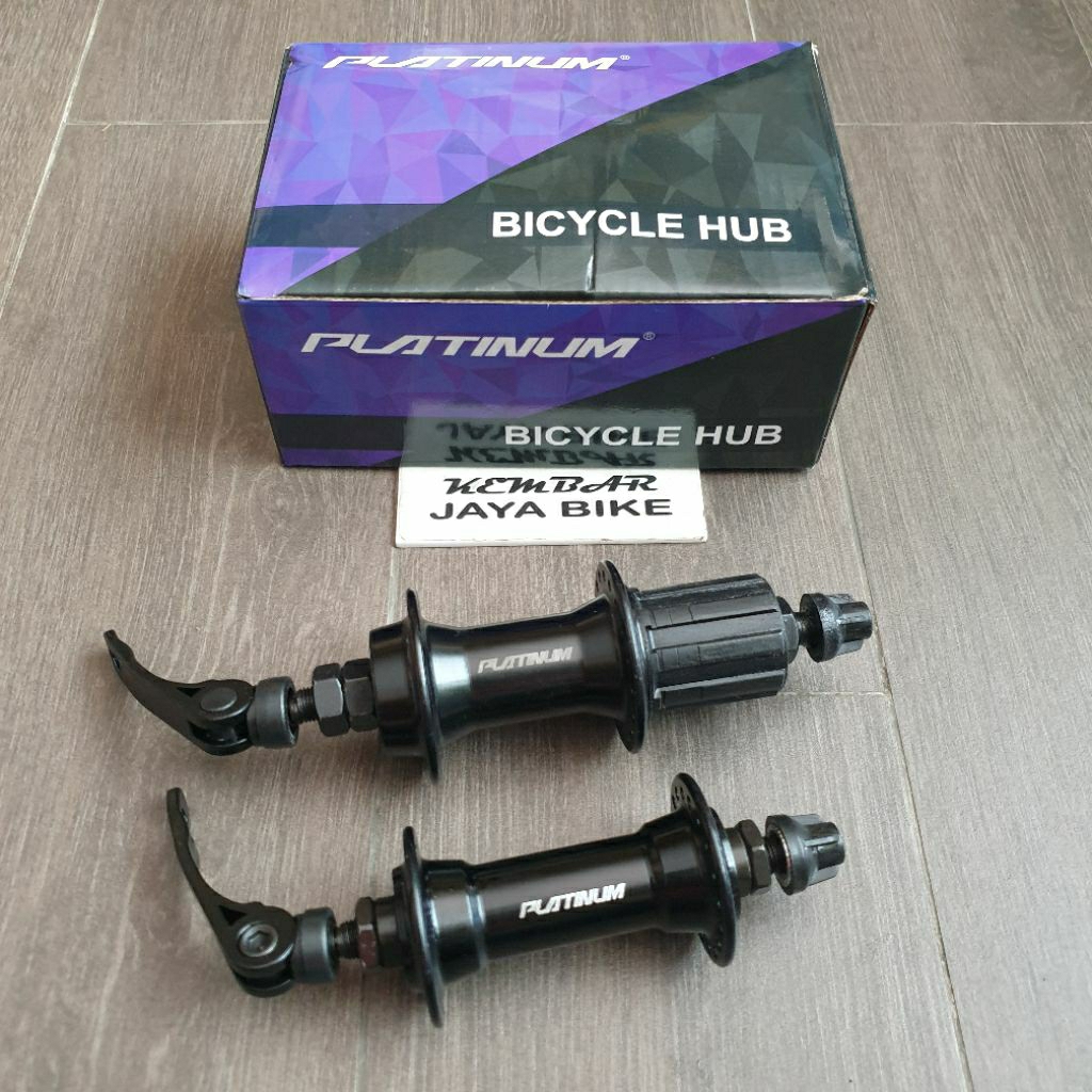 Hub Alloy Bearing Platinum Roadbike Vbrake 32/36H Black