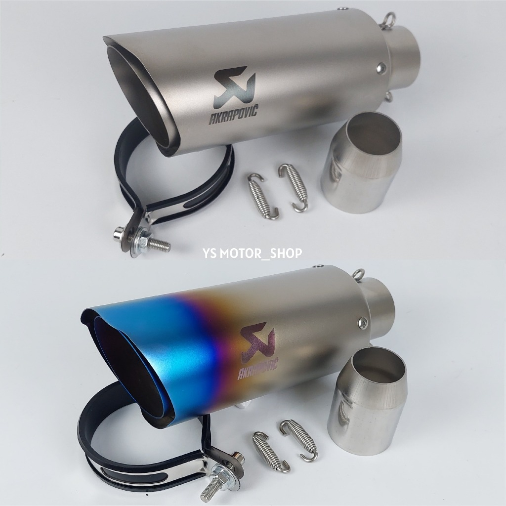 Knalpot Akrapovic Short Blue Import