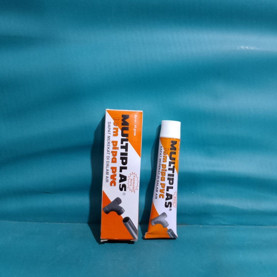 Lem Pipa PVC Merk Multiplas 45gr Paralon Sambungan Pipa Plastik