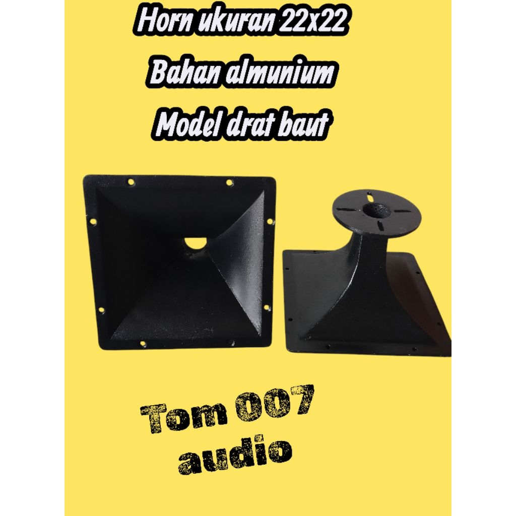 horn tweeter,horn tweeter ukuran 22x22,horn tweeter bahan almunium,horn