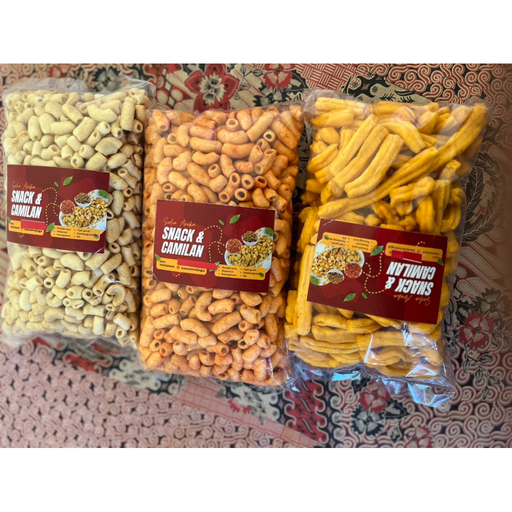 

Combo 3 cemilan fresh makaroni dan Cipir