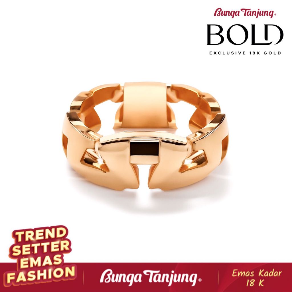 CINCIN CHAIN LINK BOLD - EMAS 18K - BUNGA TANJUNG GOLD