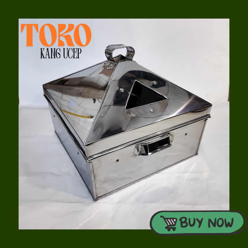 Kukusan Klakat Steamer Stainless Steel Kotak Panci Kukus Dandang Kue Dimsum Bapao