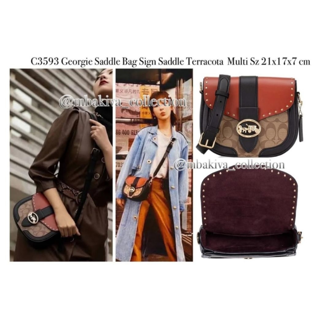 CO C3593 Georgie Saddle Bag Sign Saddle Terracota Multi