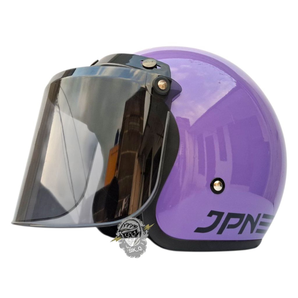 Helm JPN Original Ungu Muda Metalic