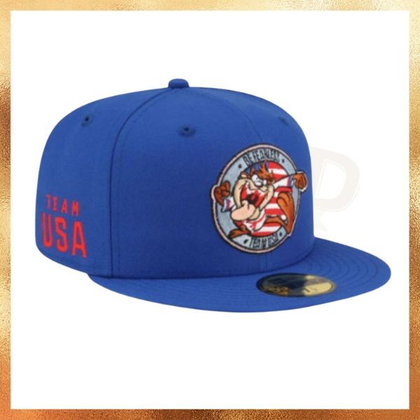 Topi New Era x Tasmania Space Jam Collab 59FIFTY Blue Hat Original