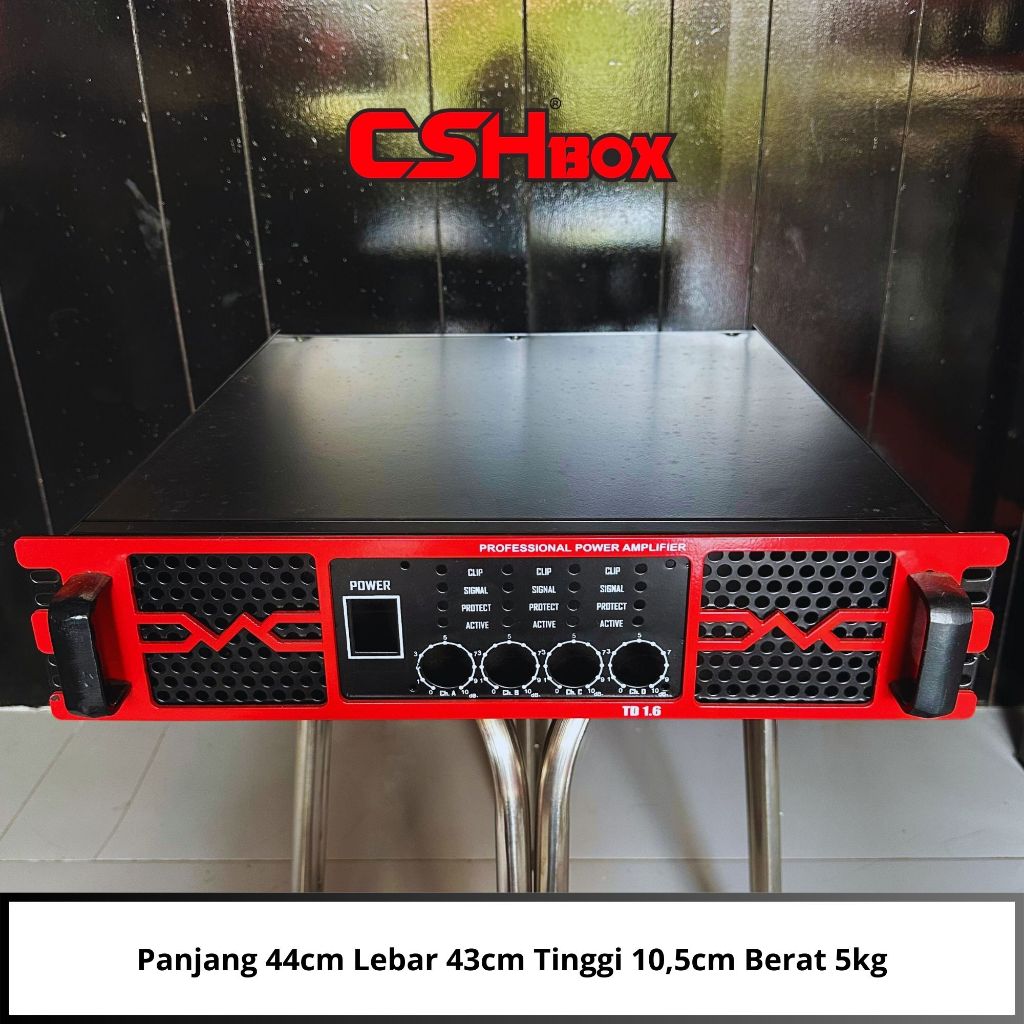 Box Power Amplifier CSH Ukuran 2u 4channel Seri TD, GB, NMAX (box 2u) 4ch