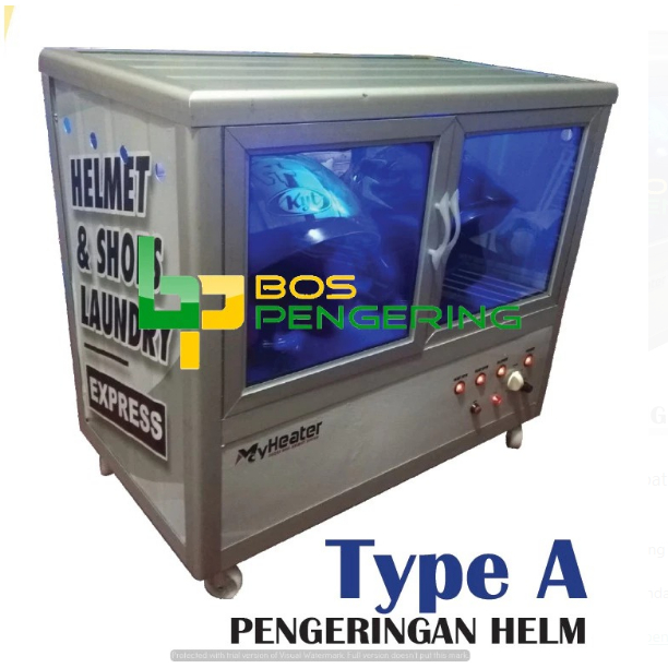 Mesin Pengering Helm Type A Free Branding Tools Palet Kayu
