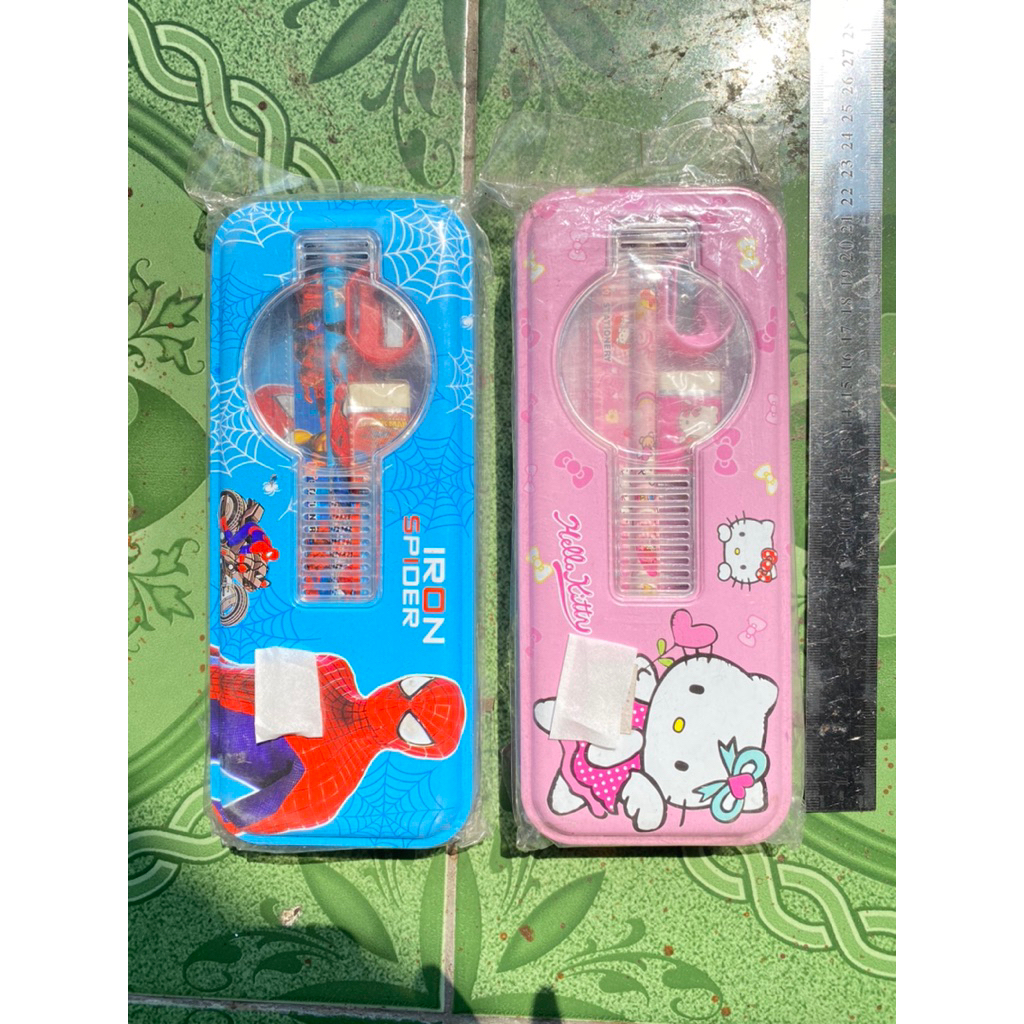 

ACC tempat / kotak pensil case K&T6620 karakter hello kity spiderman stationery