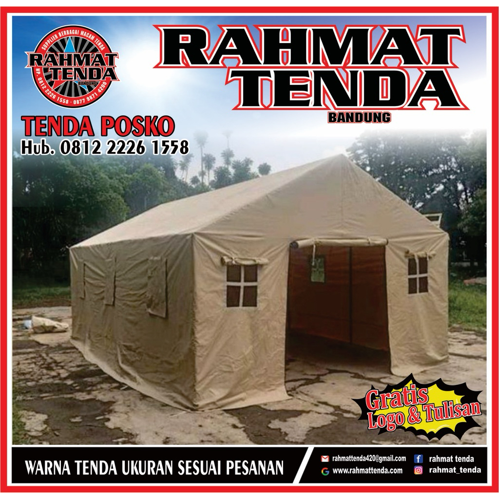 Tenda Posko - Medis Kesehatan Uk 4x6
