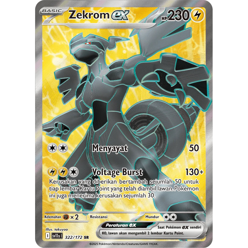Zekrom EX SR - Pokemon TCG Indonesia