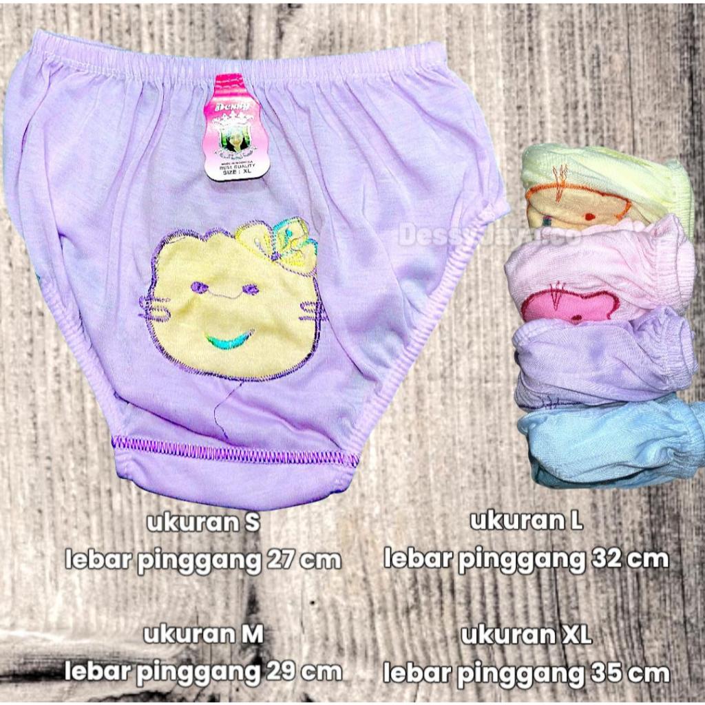 Celana Dalam / Celana Dalam Anak / Celana Dalam anak anak perempuan / CD Anak Cewek Bordil 1-6 Tahun