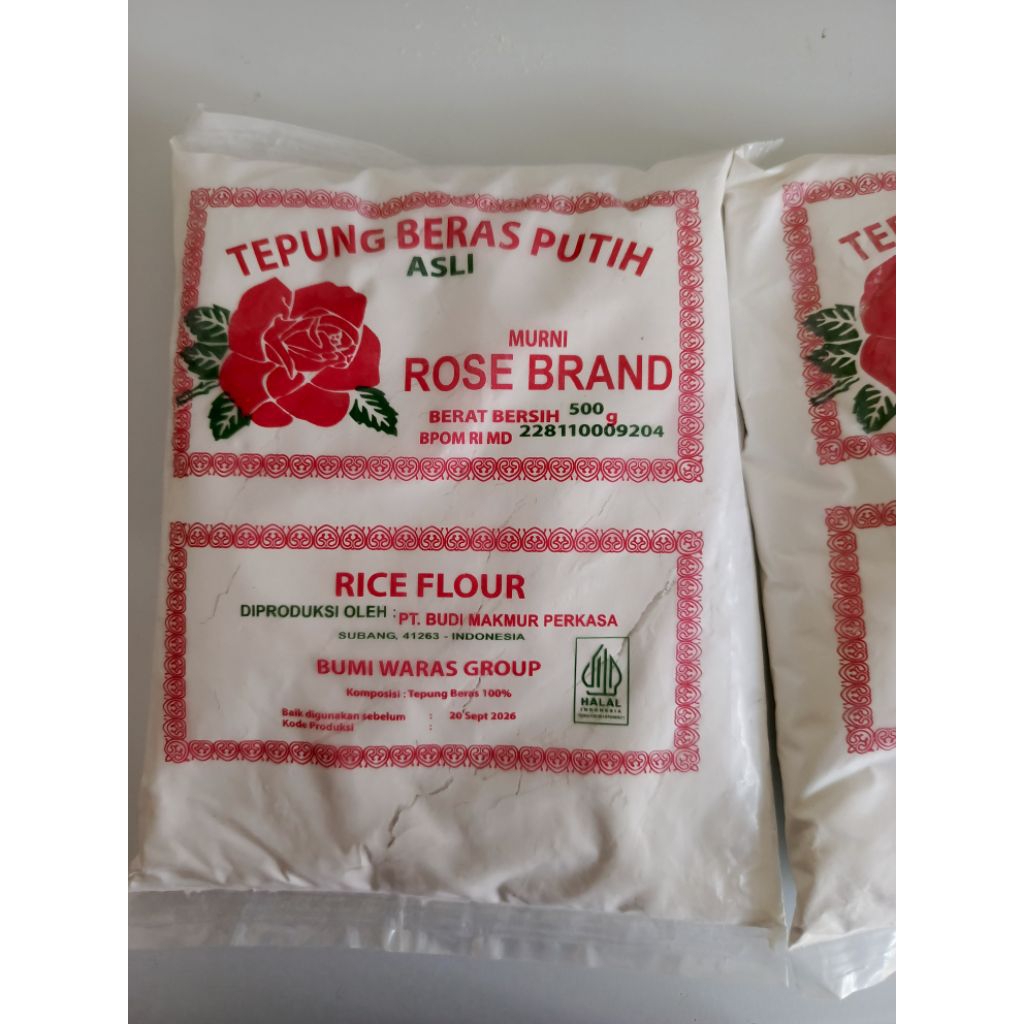 

Tepung beras putih rose brand 500gram