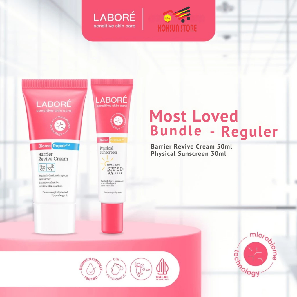 Labore Most Loved Paket Bundle - Labore Revive Cream + Physical Sunscreen SPF 50 PA+++