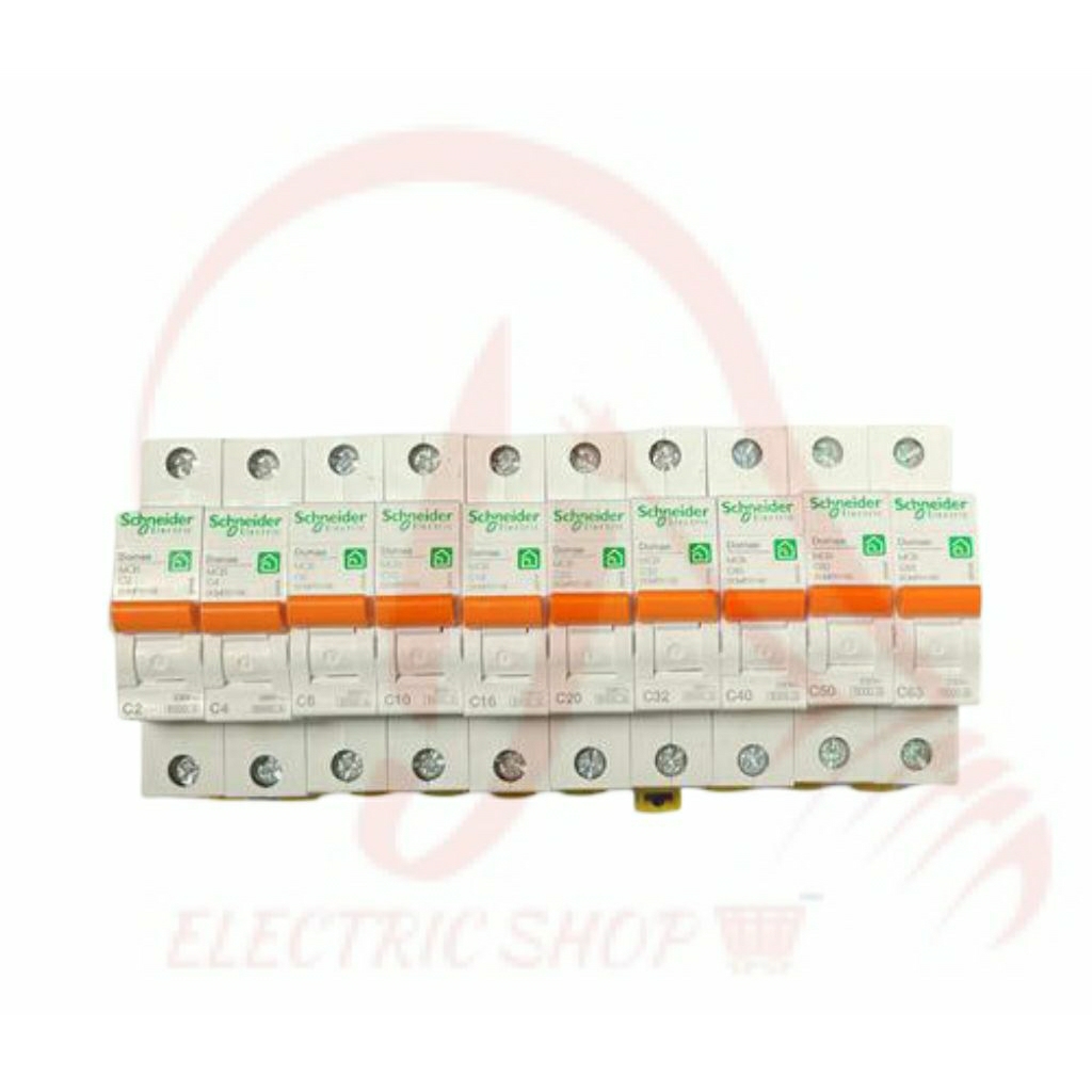 SCHENEIDER DOMAE NEW OREN 6KA 1P 1 PHASE 1PHASE 2A 4A 6A 10A 16A 20A 25A 32A 40A 50A 63A BREKER TEGA