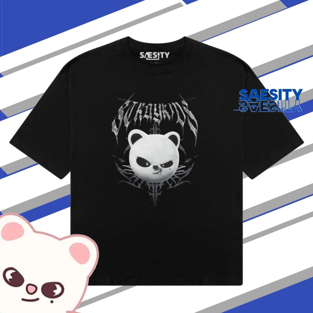 Kaos KPOP STRAY KIDS Series SKZOO Leebit Wolfchan foxiny puppym jiniret