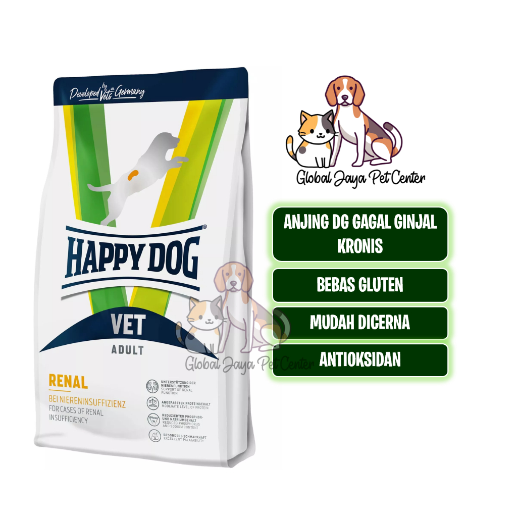 Happy Dog Renal 12kg Freshpack makanan anjing sakit ginjal