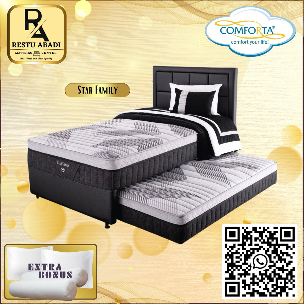 SPRINGBED COMFORTA 2in1 STAR FAMILY