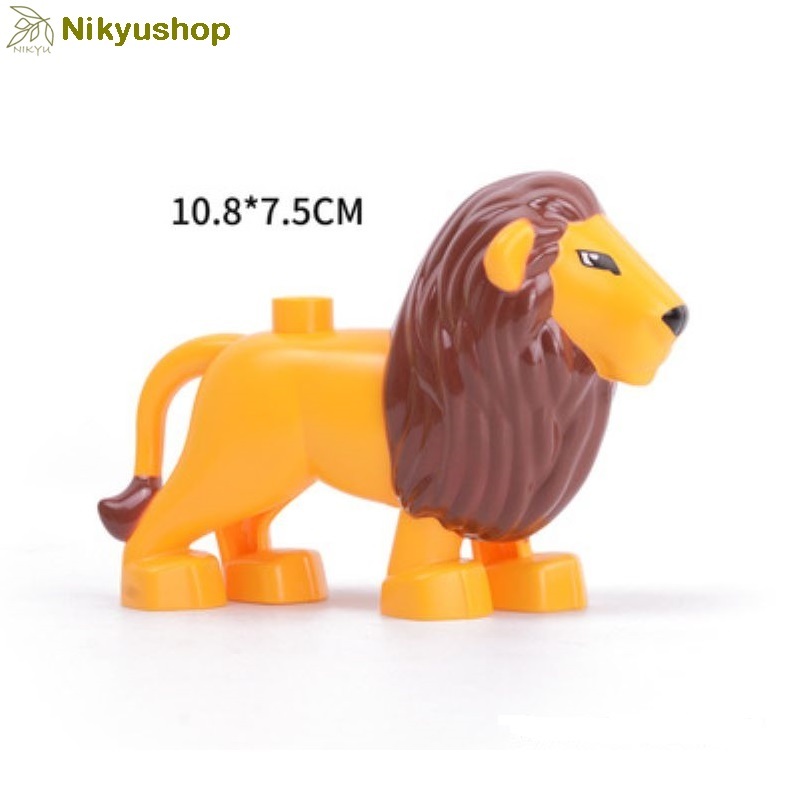 [Nikyushop] Mainan Balok Susun Hewan Singa Lion Animal Figure