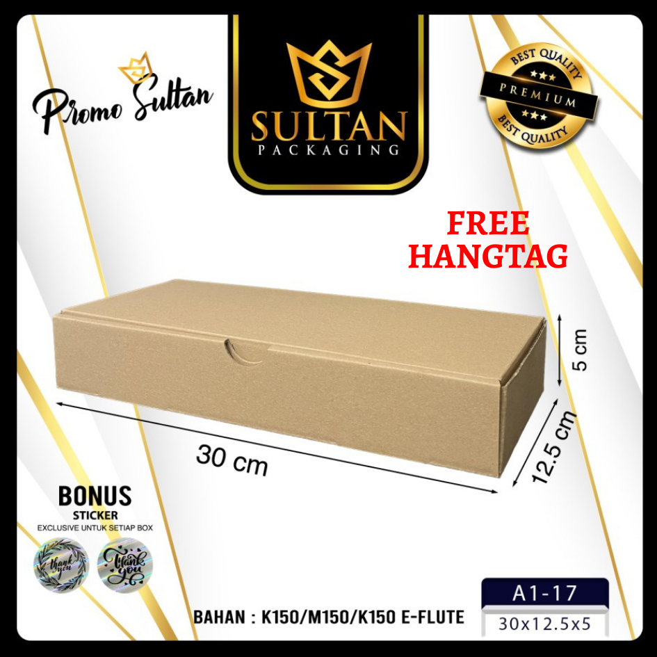 

Box Packaging - Dus Kotak Penyimpanan - Kotak Box Ukuran 30X12.5X5 cm - A1-17