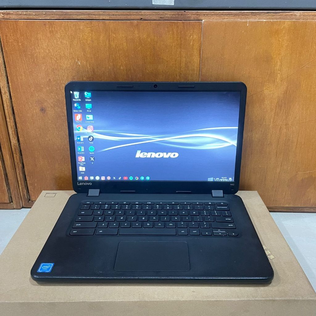 Laptop Lenovo ChromeBook N42-20, Intel Celeron-N3060, Ram 4/16Gb, Black, BERGARANSI