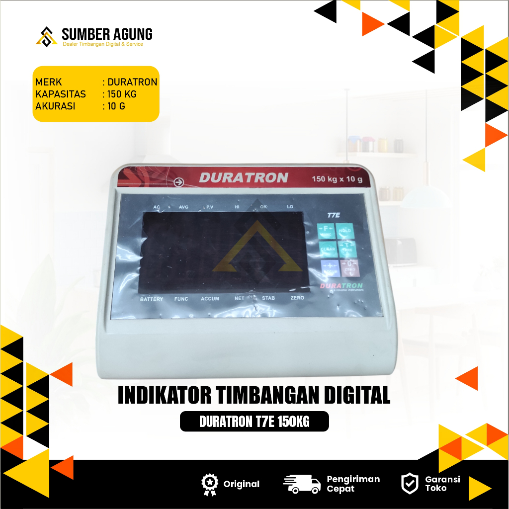 Indikator Timbangan Duduk Digital Duratron T7E