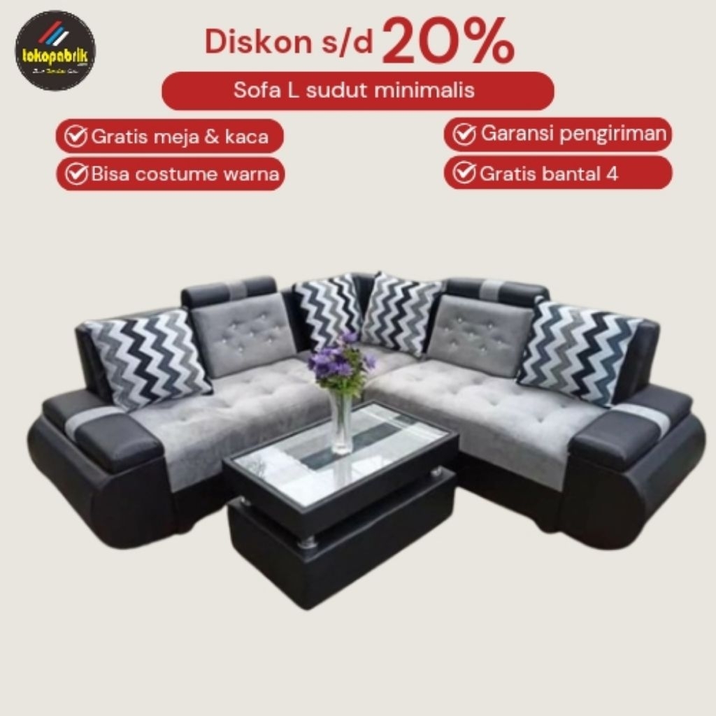 Sofa L Ornish sofa l sudut sofa l 221 sofa oscar sofa bludru sofa tamu sofa murah tasik ciamis