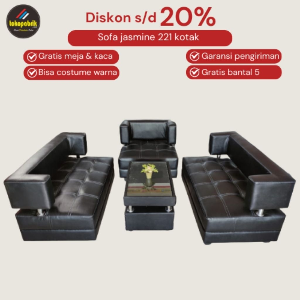 Sofa jasmine kotak sofa jasmine 221 sofa tamu sofa sudut sofa minimalis sofa bludru sofa oscar sofa 