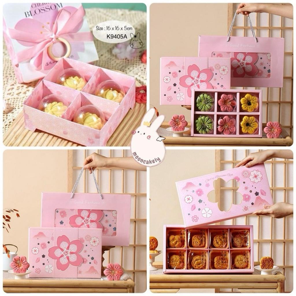 

Kotak Sakura Mooncake 3D dus sekat 4 6 8 K9405 K9695 K9855 Box Sincia Imlek