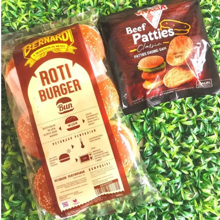 

Paket Vitalia Burger Beef Patties Classic (Roti Burger Besar Isi 6 & Vitalia Beef Patties Classic Isi 6)