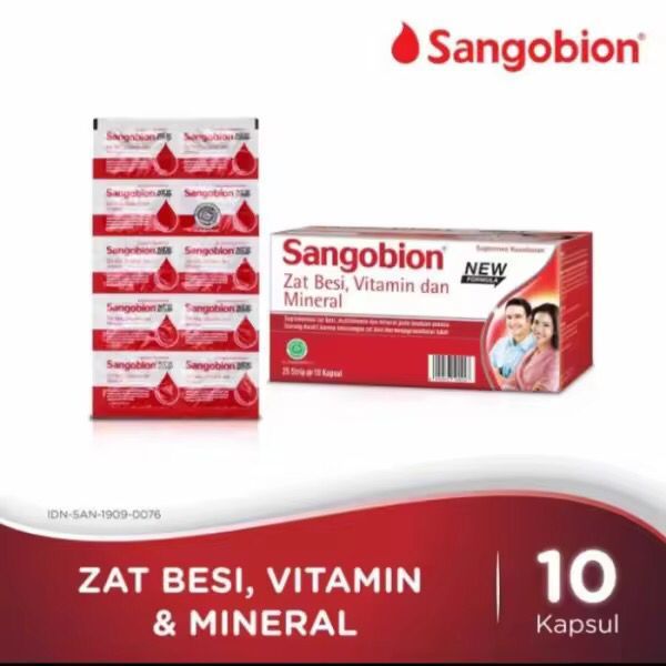 sangobion capsul penambah darah / sangobion strip / sangobion / sangobion penambah darah