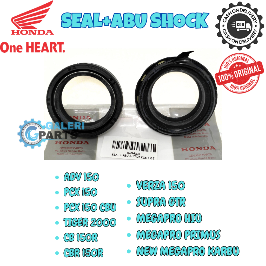 ORIGINAL  AHM SEAL SHOCK + PLUS SEAL ABU SHOCK DEPAN KC5 ASLI ORI HONDA HGP ORI ASLI TIGER MEGA PRO 