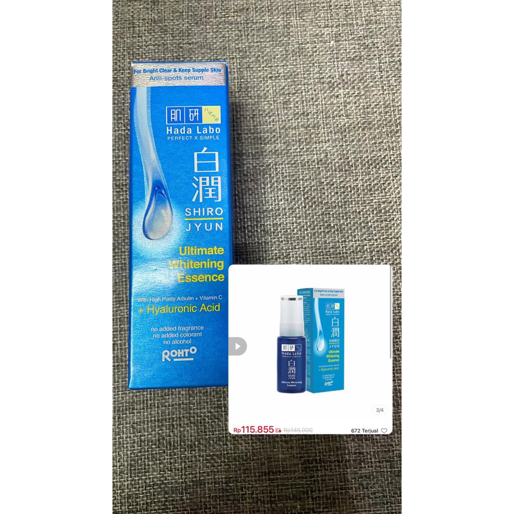 Hada Labo Shirojyun Ultimate Whitening Essence 30gr (NEAR ED 11/25)