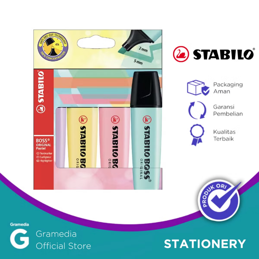 

Gramedia Tunjungan : Stabilo Boss Pastel Set 4