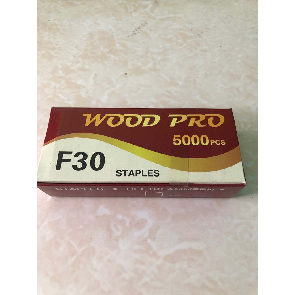 

Staples f30 wood pro red / airnails f30 woodpro red / paku tembak angin f30 woodpro red isi 5000pcs