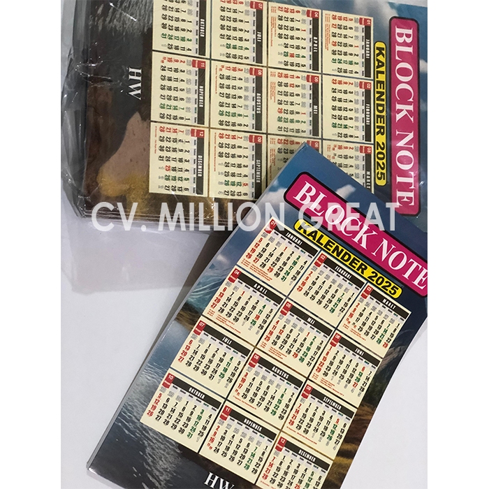 

Notes Kalender merek HW ukuran b6