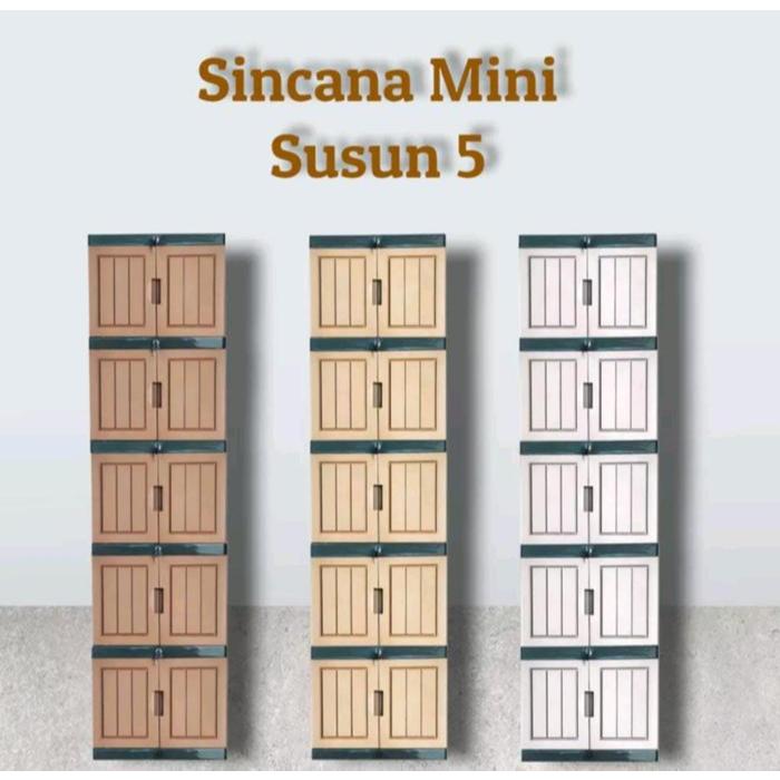 LEMARI PAKAIAN SINCANA MINI SUSUN 5 KUNCI