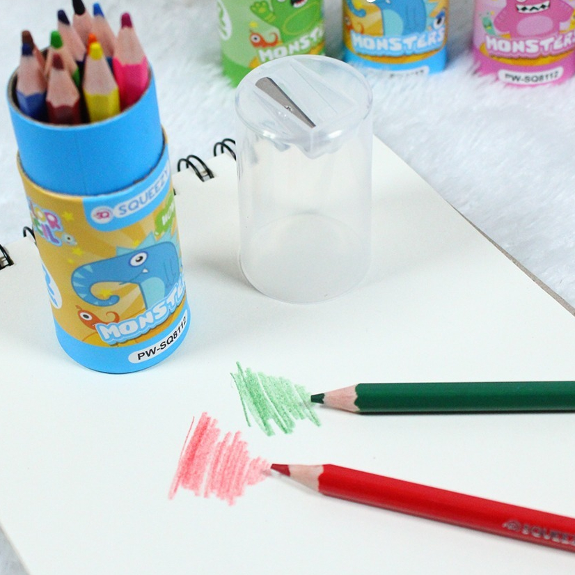 

Harga Grosir (1 Tabung ) Pensil Warna Plus Serutan Pendek 9cm PW-SQ8112