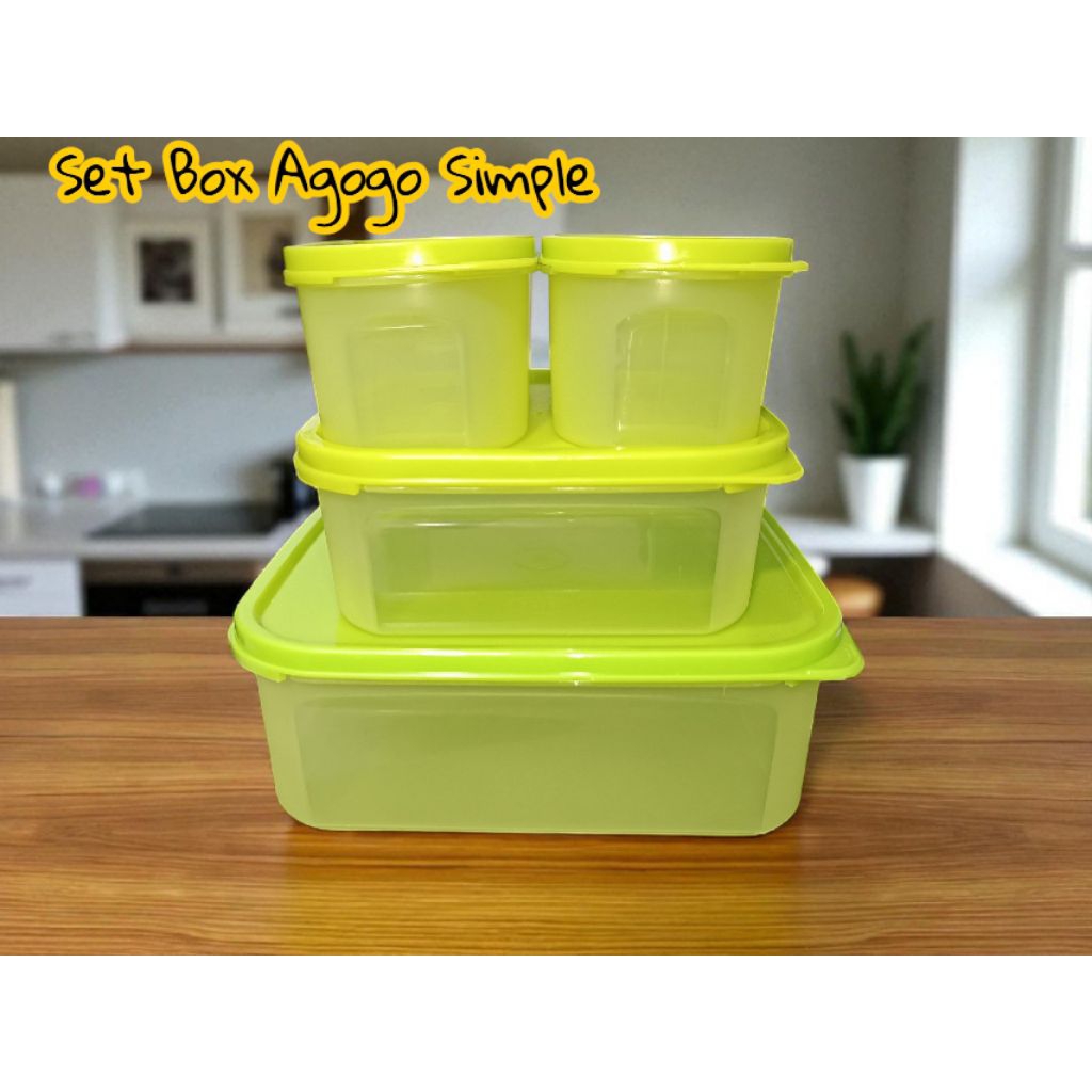 Set Box Agogo Kotak dan Oval Cute DJP